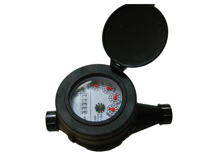 Plastic R80 Dry Dial Water Meter Class B Multi Jet Accurate Measuring